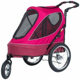 Petique All Terrain Pet Jogger Stroller for Dogs and Cats Berry - 1 count