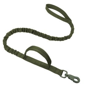 Outdoor Nylon Tactical Dog Collar (Option: Green Tow Rope-L)