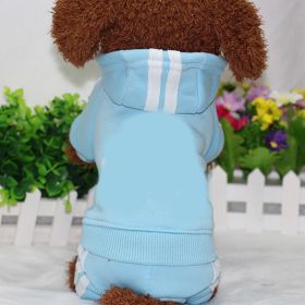 Pet four-legged clothes (Color: Light Blue, size: Xxl)