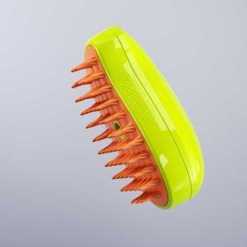 3 In 1 Cat Steam Brush Dogs And Cats Pet Electric Spray Massage Comb Brush For Massage Pet Grooming Cat Hair Brush For Removing (Option: GREEN-USB)