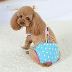 Pet Cute Strap Menstrual Panties (Option: Dot Sky Blue-XS)