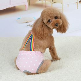 Pet Cute Strap Menstrual Panties (Option: Dot Light Pink-M)