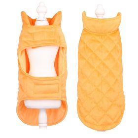 Velvet Pet Clothes Autumn And Winter Warm (Option: Yellow-4XL)