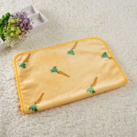 Dog Kennel Coral Fleece Blanket (Option: Carrot-60x 80cm)