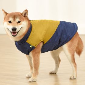 Vest Medium Sized Large Dog Cotton Suit (Option: Yellow-3XL)